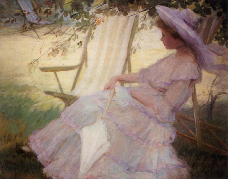 Palmer, Pauline Thoughtful Interlude France oil painting art
